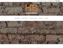 Tablet Screenshot of homebistrochicago.com